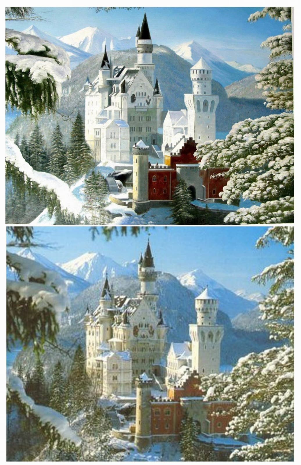 Castle Neuschwanstein Snow