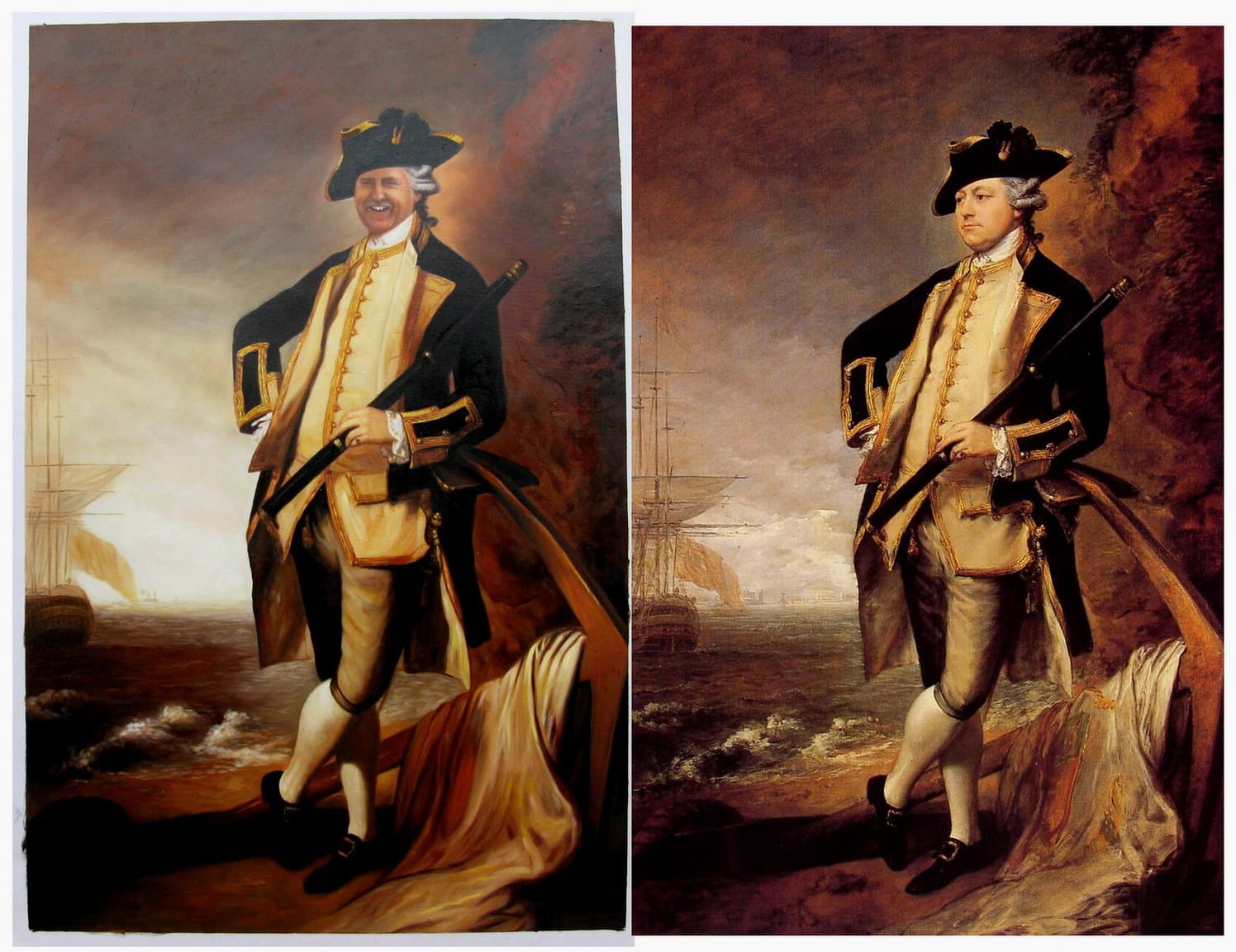 Modern Face Naval Officer Classical Style