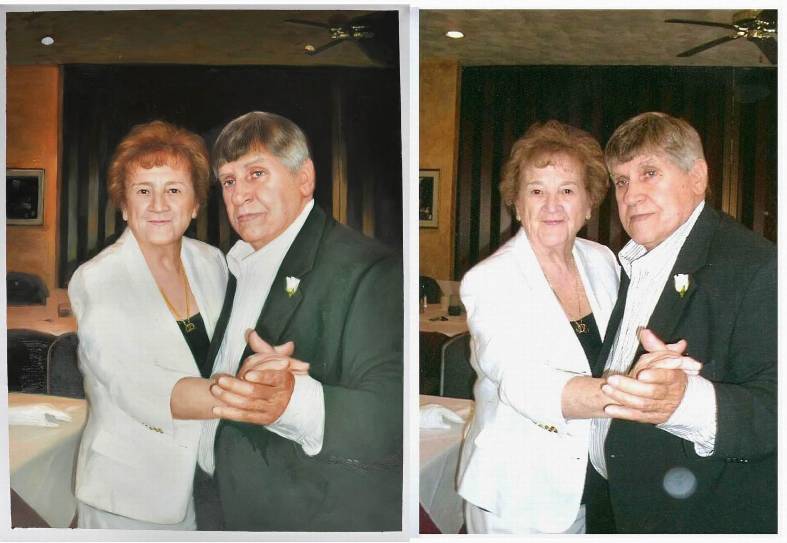 Older Couple Dancing Portrait