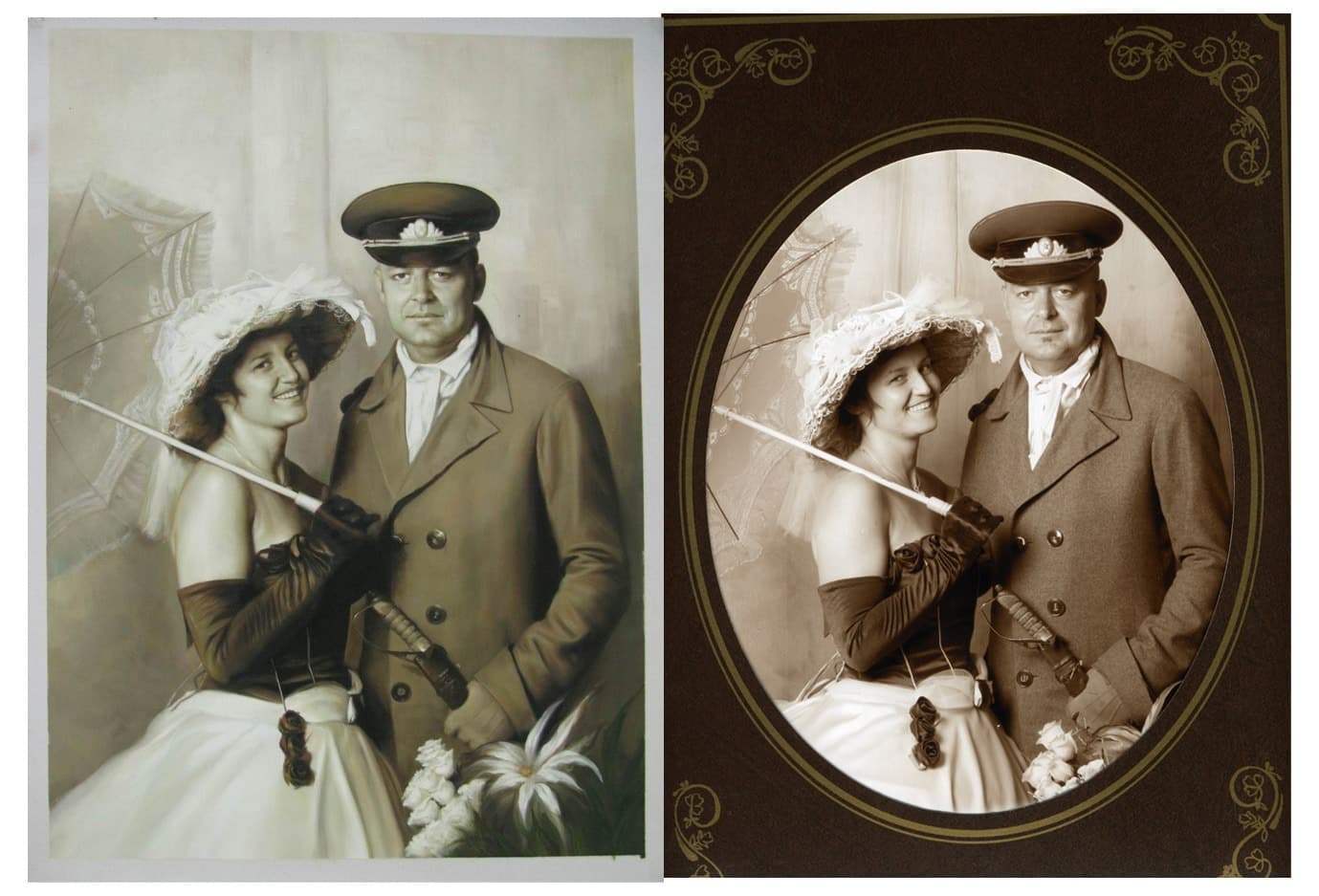 Vintage Couple Parasol Uniform