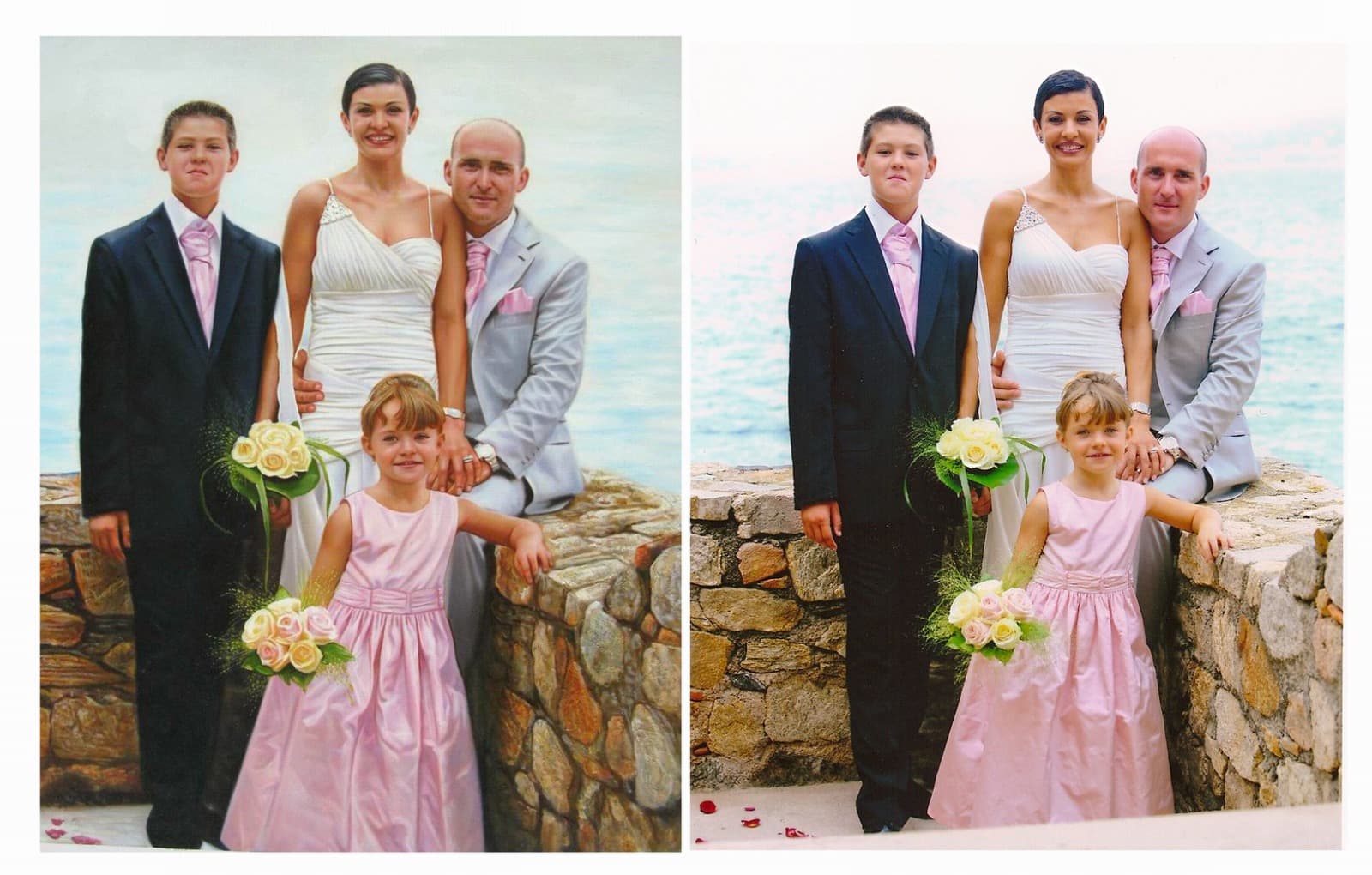 Wedding Family Bride Groom Children