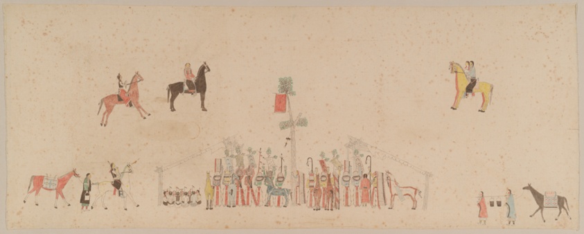 Sun Dance Scene by Lakota