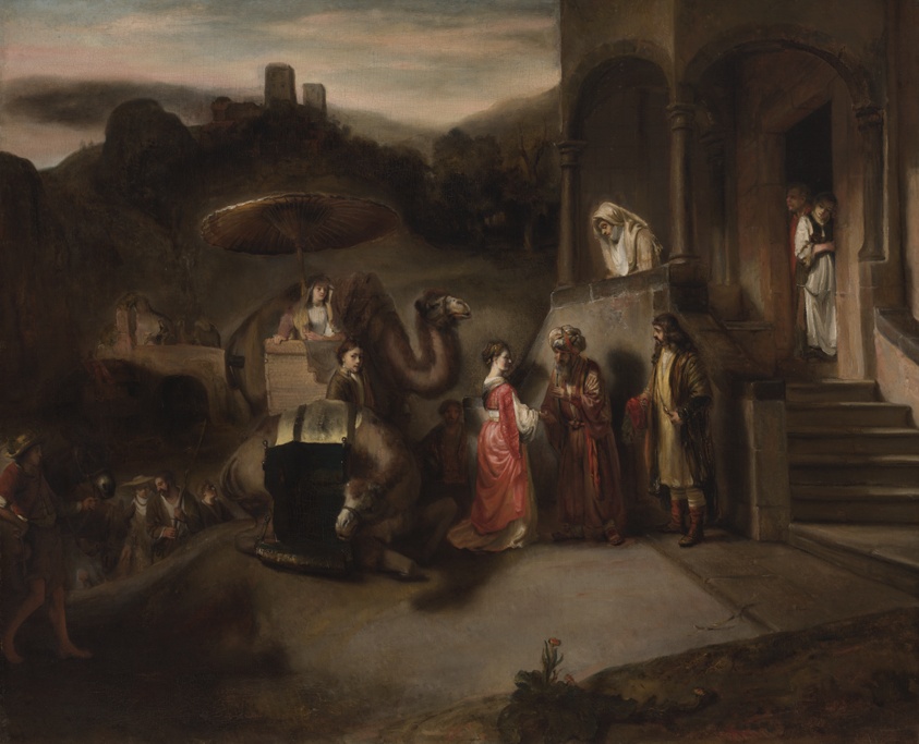 Rebecca Welcomed by Abraham by Barent Fabritius