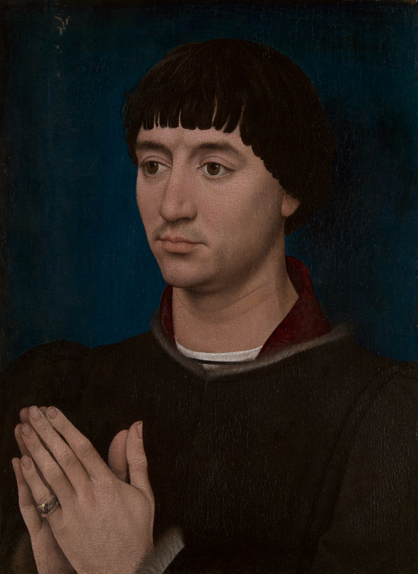 Portrait of Jean Gros (recto); Coat of Arms of Jean Gros (verso) by Rogier van der Weyden