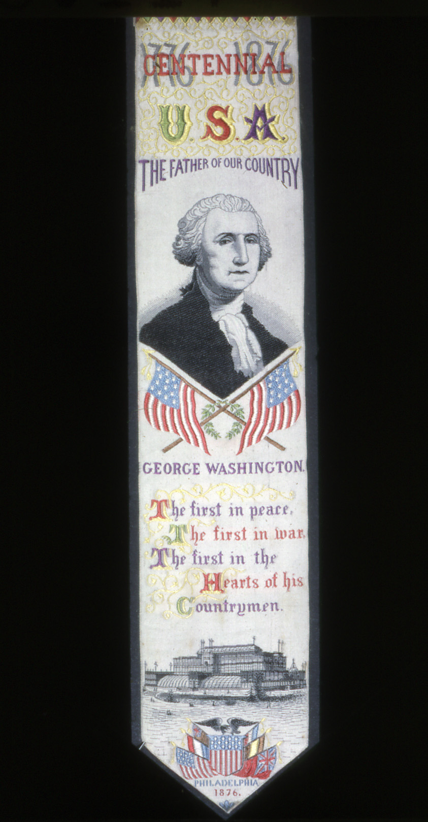 Commemorative Bookmark "Centennial U.S.A." by Thomas Stevens