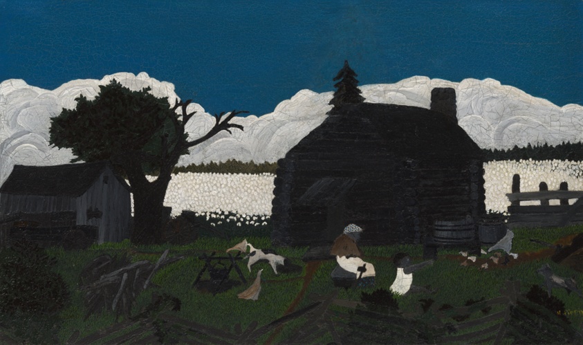 Cabin in the Cotton by Horace Pippin