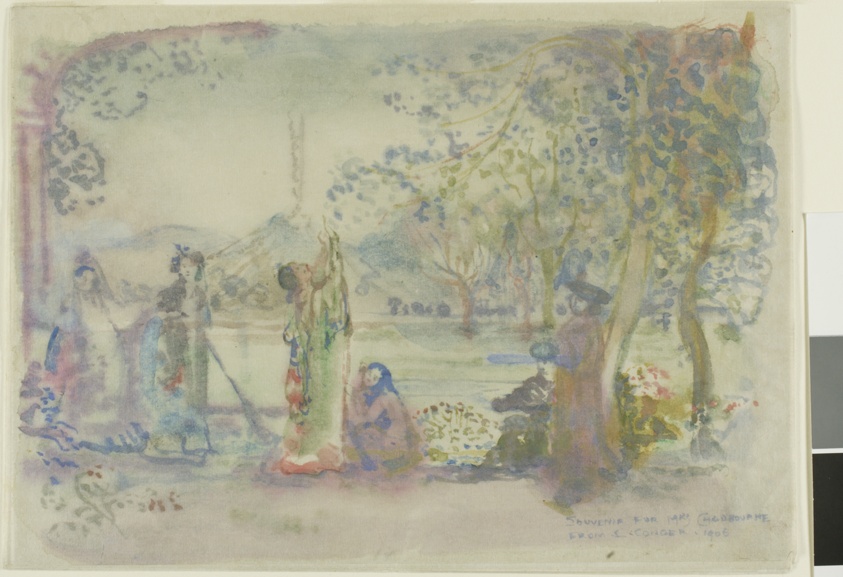 Scene on a Lake in the Morning by Charles Conder