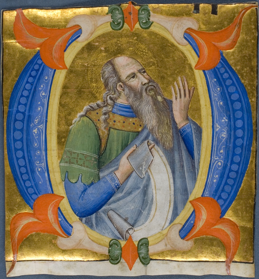 Prophet in a Historiated Initial "O" from a Gradual by Silvestro dei Gherarducci