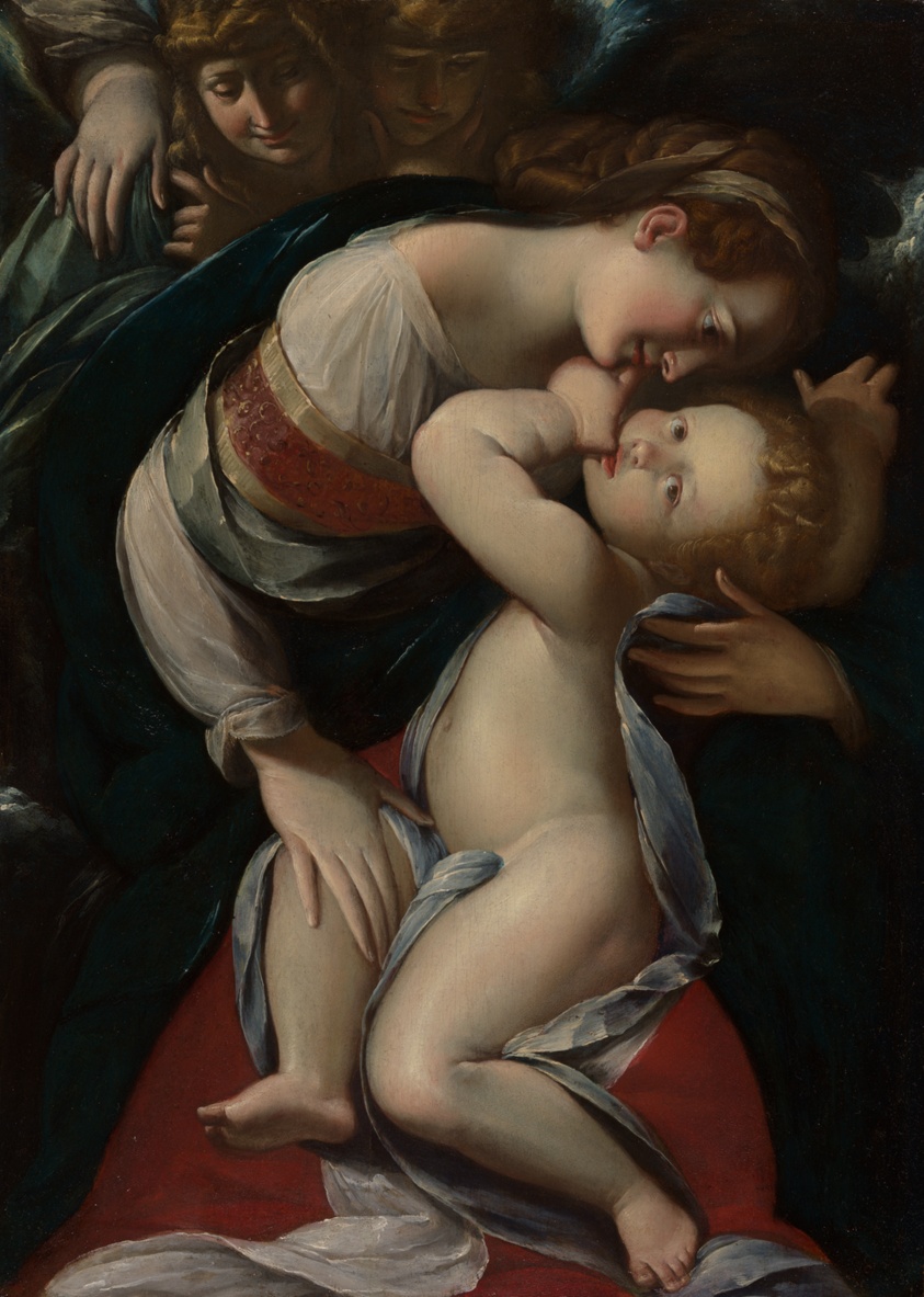 Virgin and Child with Angels by Giulio Cesare Procaccini