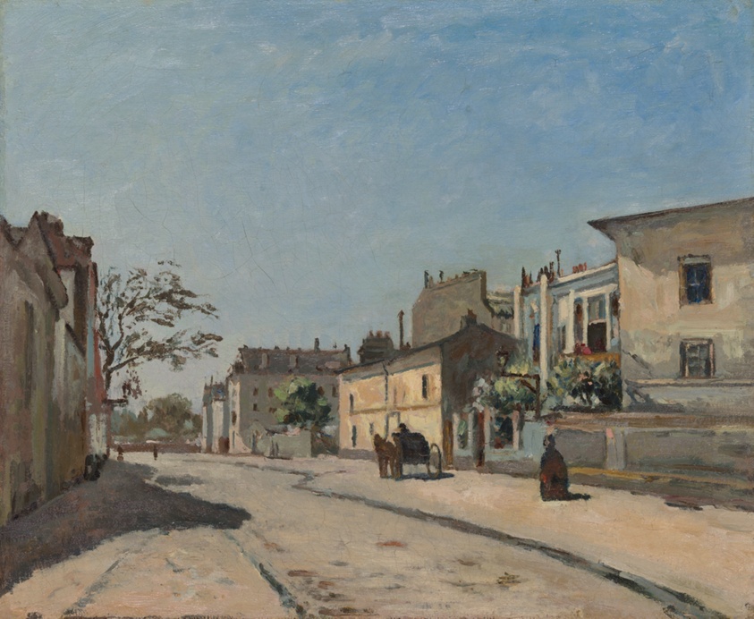 French Street Scene by Edouard Béliard