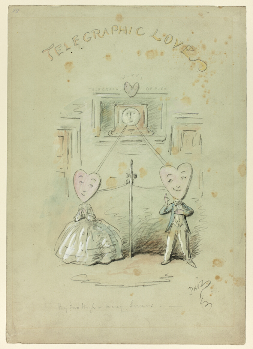 Telegraphic Love by Hablot Knight Browne