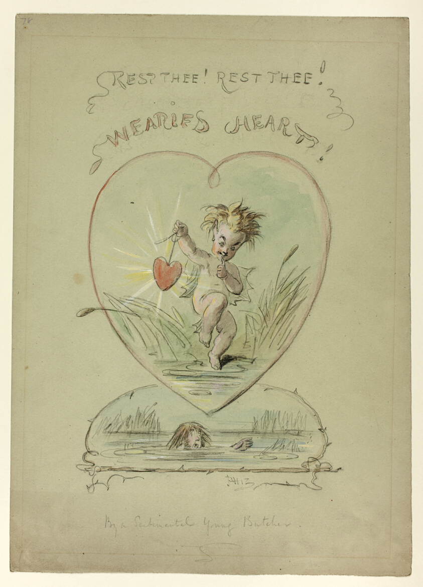 Rest Thee! Rest Thee! Wearied Heart! by Hablot Knight Browne