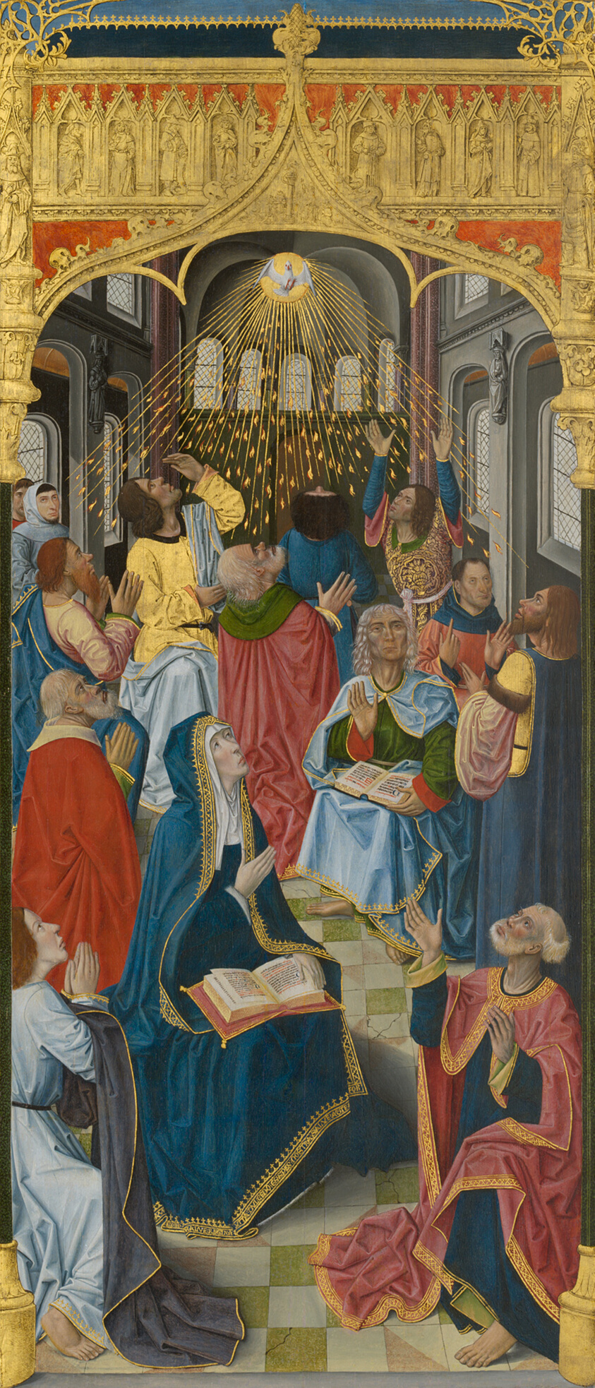 Panels from the High Altar of the Charterhouse of Saint-Honoré, Thuison-les-Abbeville: Pentecost by French