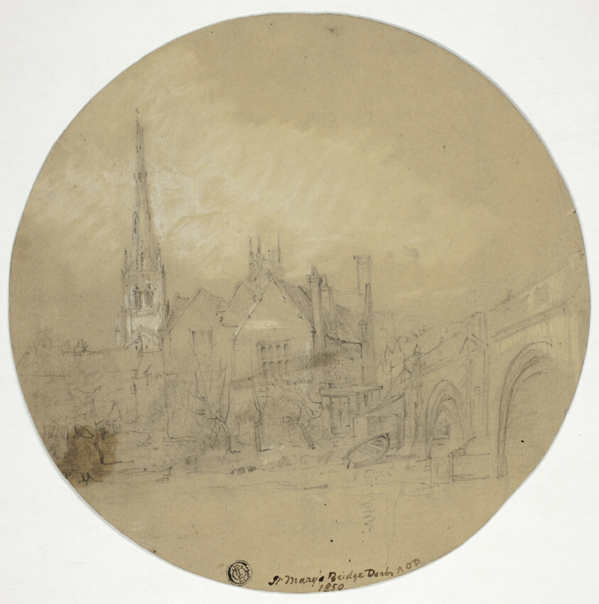 Saint Mary's Bridge, Derby by Augustus Oakley Deacon