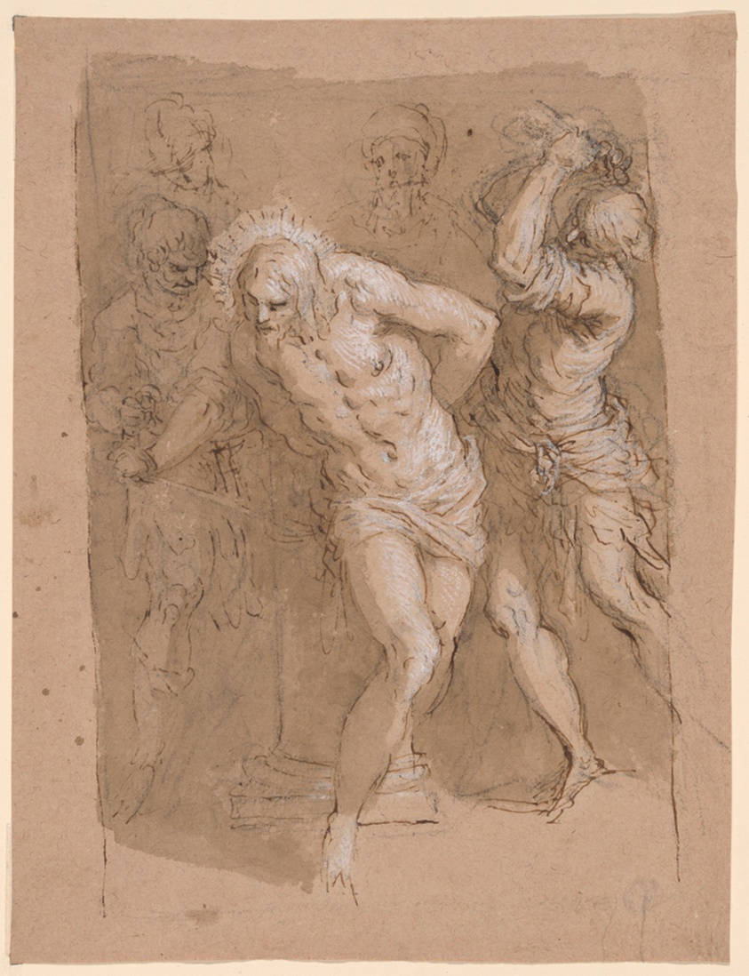 Study for the Flagellation of Christ by Jacopo Negretti, called Palma Giovane