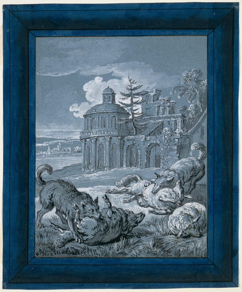 Wolves Attacking Sheep ("Rien de Trop II") by Jean-Baptiste Oudry