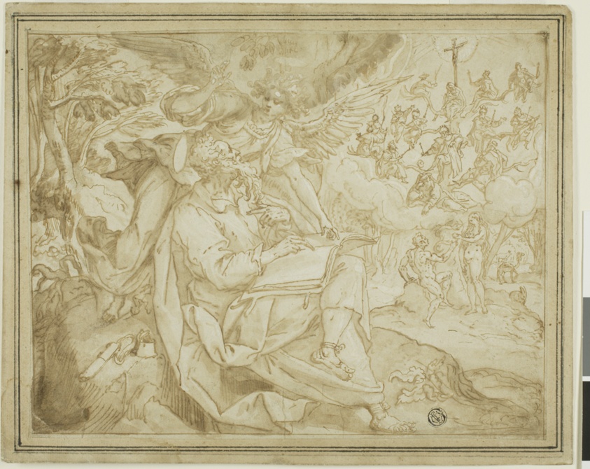 Saint Matthew with Adam and Eve and the Tree of Jesse by Maarten de Vos