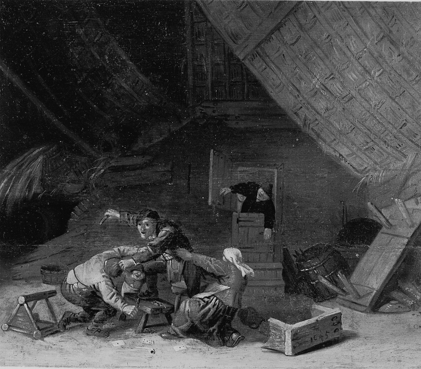 Peasants Fighting over Cards by Dutch
