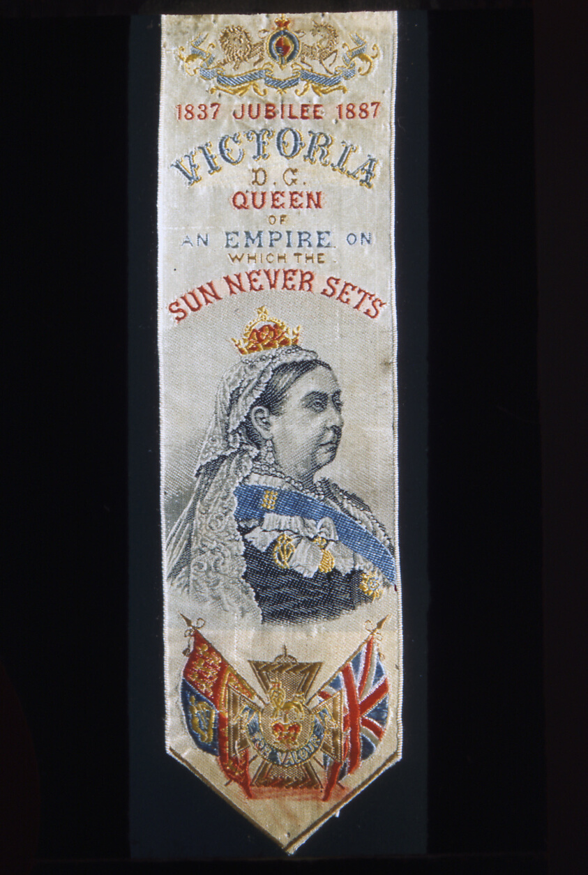 Commemorative Bookmark "1837-1887 Jubilee" by Thomas Stevens