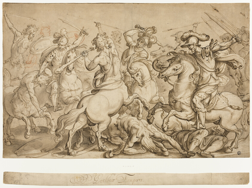 Battle of the Lapiths and Centaurs by Antonio Tempesta
