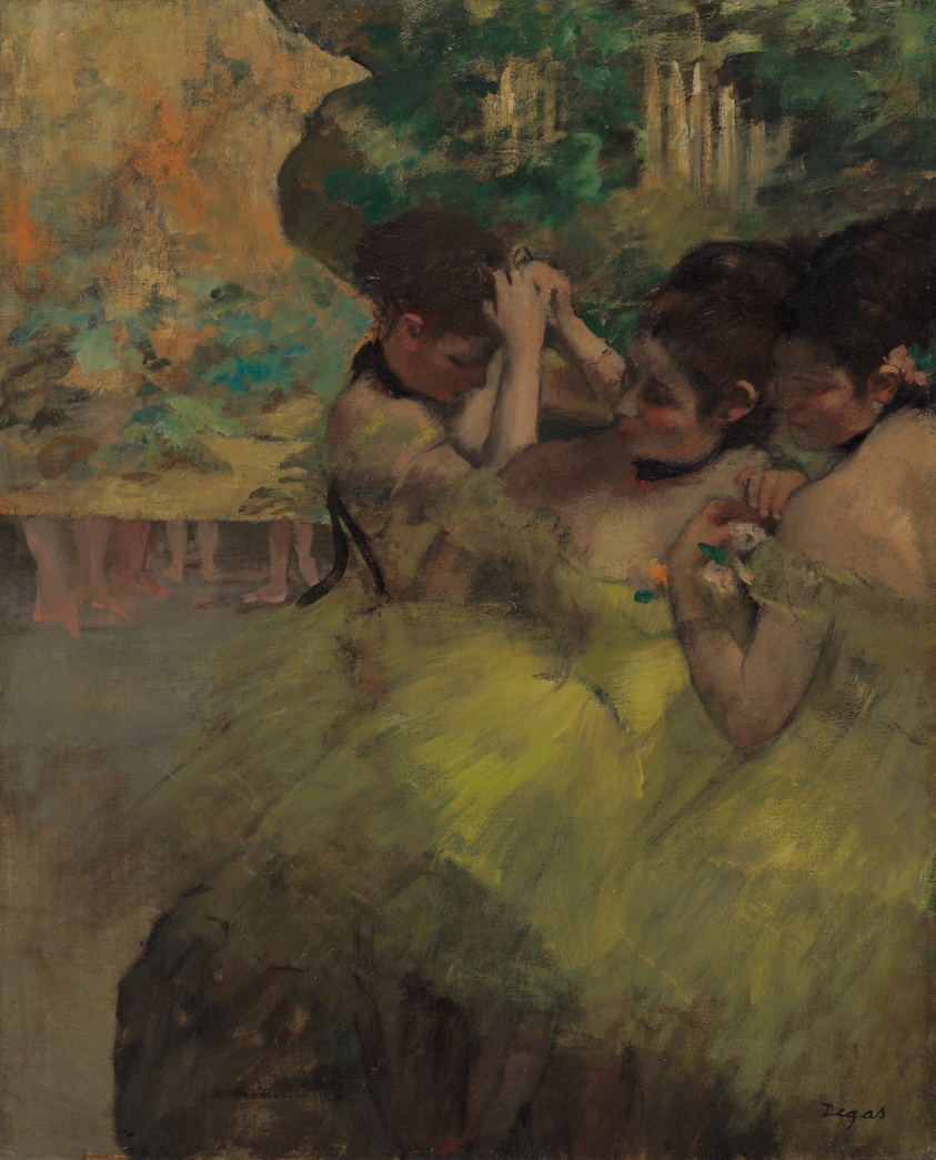Yellow Dancers (In the Wings) by Hilaire Germain Edgar Degas