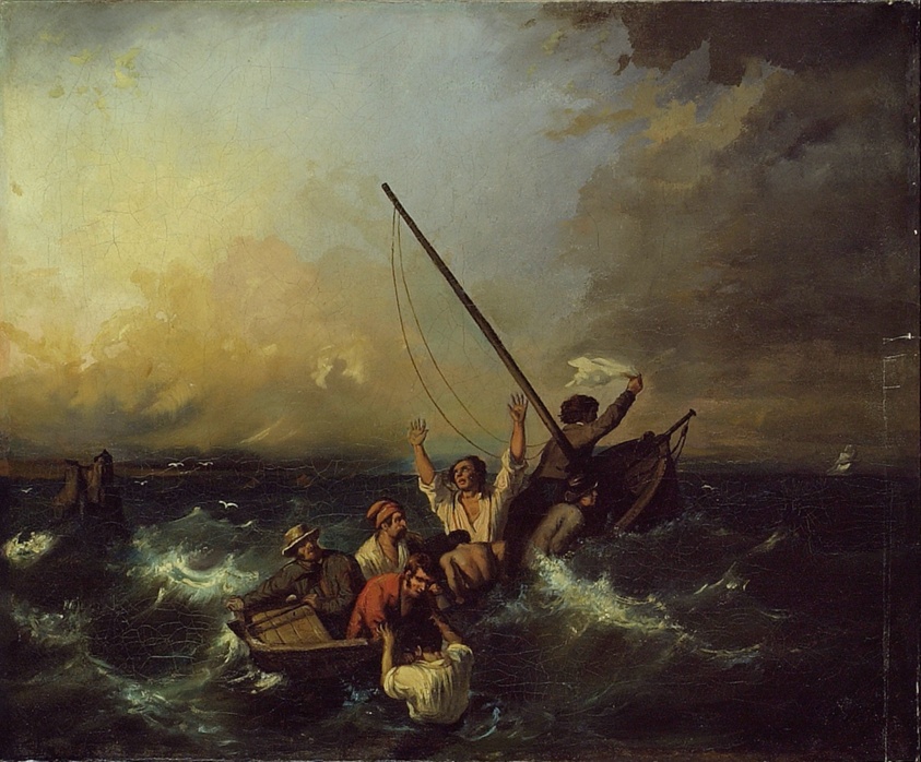 Shipwreck by After Eugène Isabey