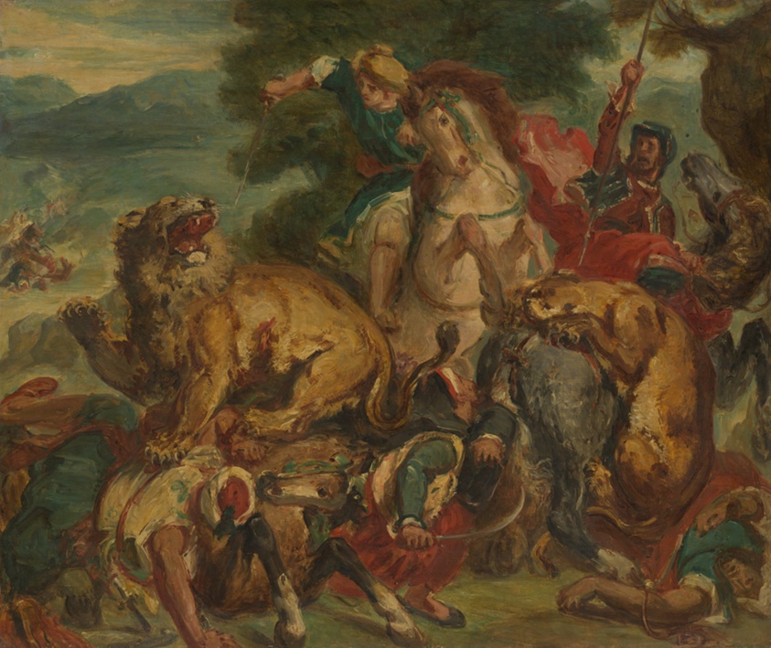 The Lion Hunt by Pierre Andrieu