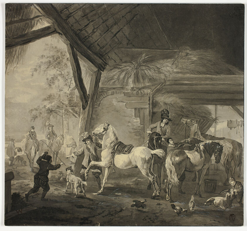 Interior of a Stable by Philips Wouwerman