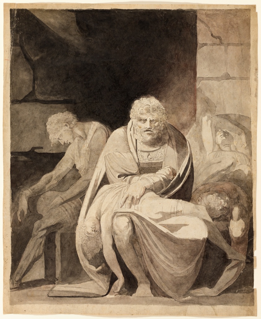 Ugolino and His Sons Starving to Death in the Tower by Henry Fuseli