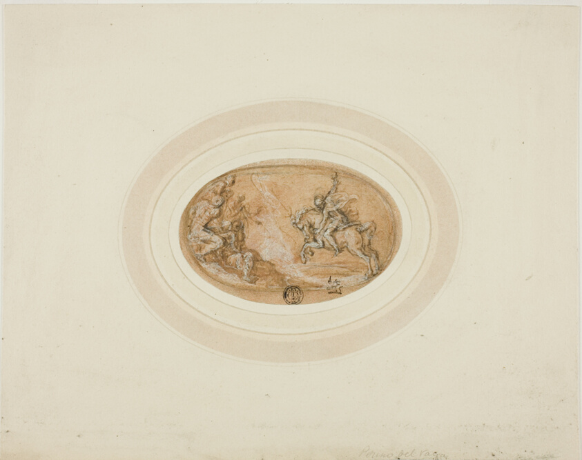 Marcus Curtius Leaping into the Abyss by Francesco Salviati