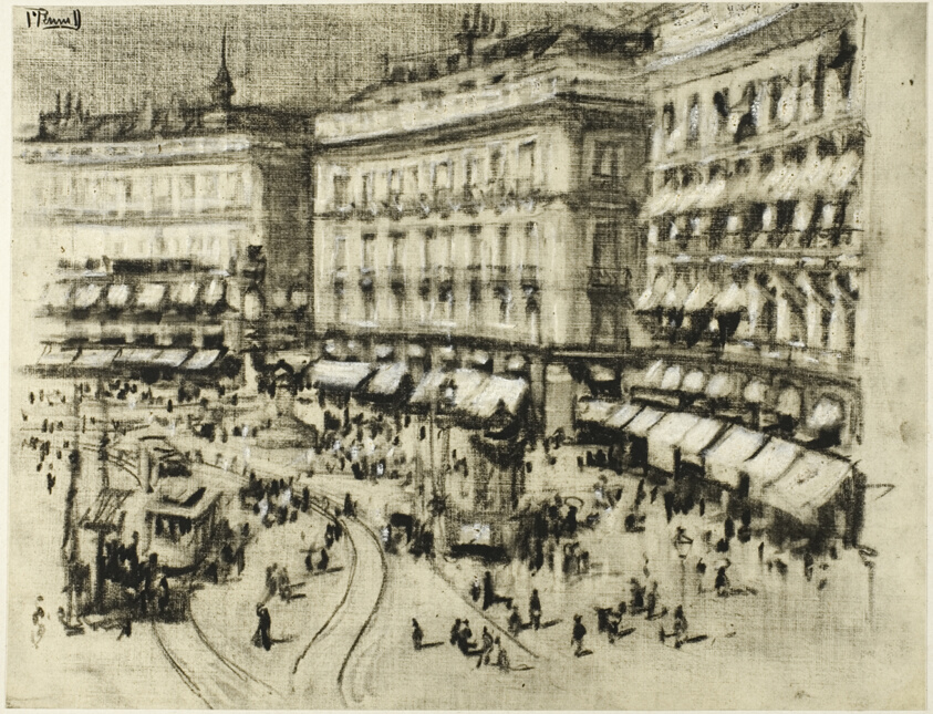 Summer Day in Madrid, from Castilian Days by Joseph Pennell