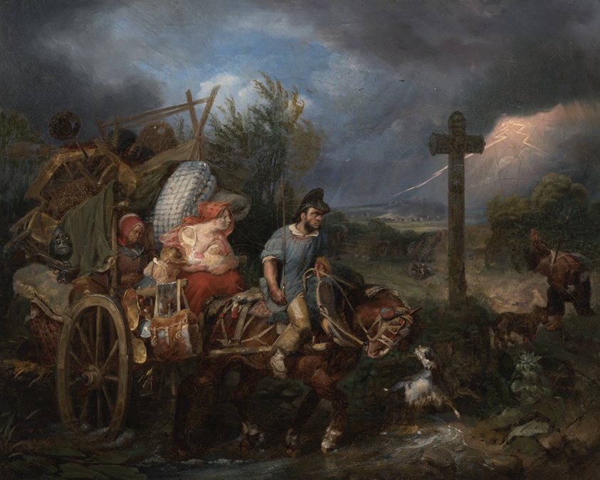 The Diligence by Nicolas Toussaint Charlet