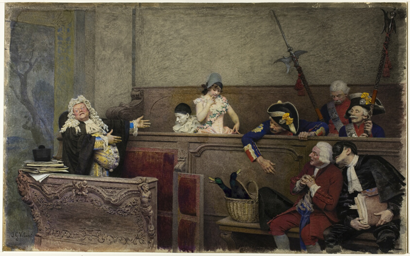 Trial of Pierrot by Jehan Georges Vibert