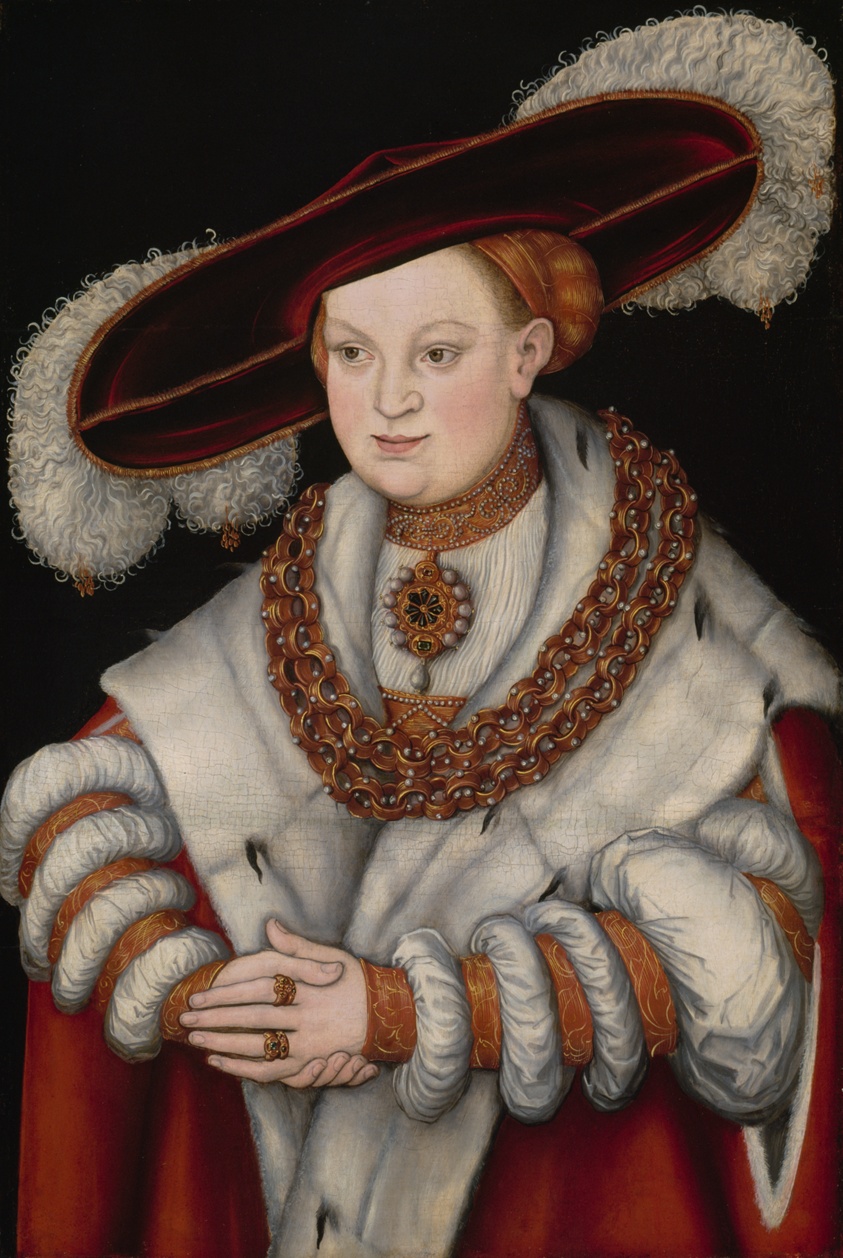 Portrait of Magdalena of Saxony, Wife of Elector Joachim II of Brandenburg by Lucas Cranach the Elder
