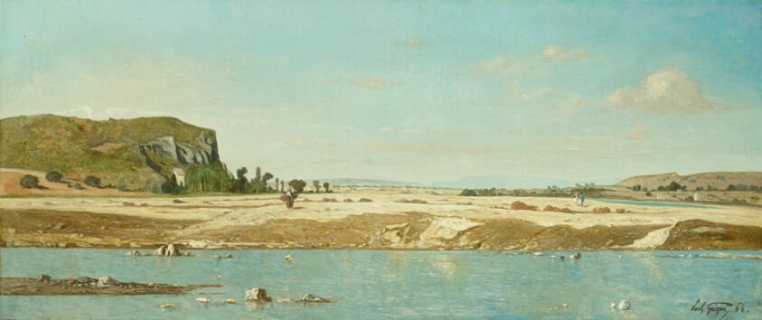 The Banks of the River Durance at Saint Paul by Paul Camille Guigou