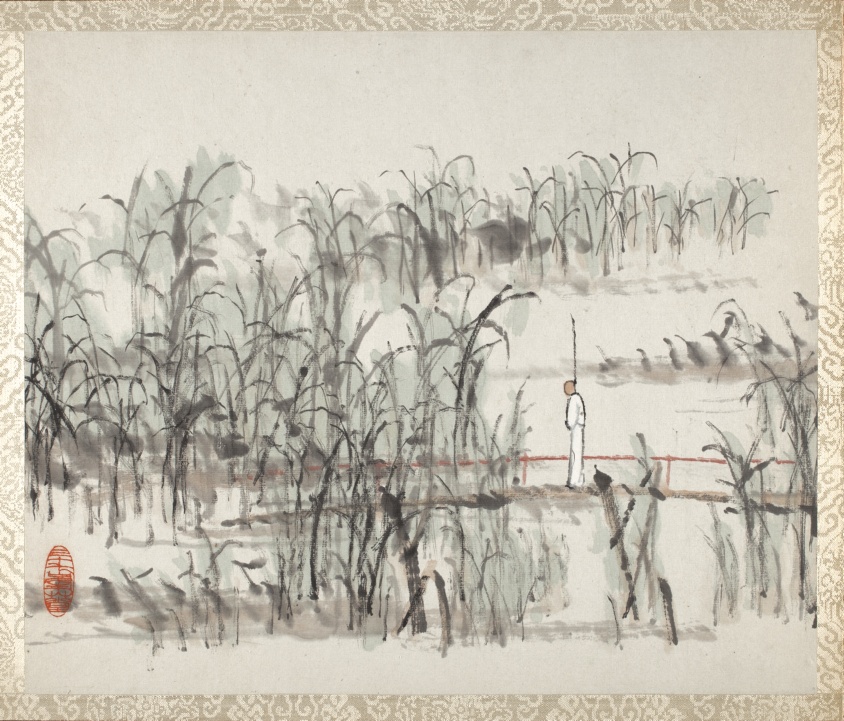 Album of Landscapes and Calligraphy for Liu Songfu by Xugu