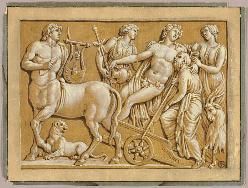 Bacchus in His Chariot with Attendants by Unknown artist
