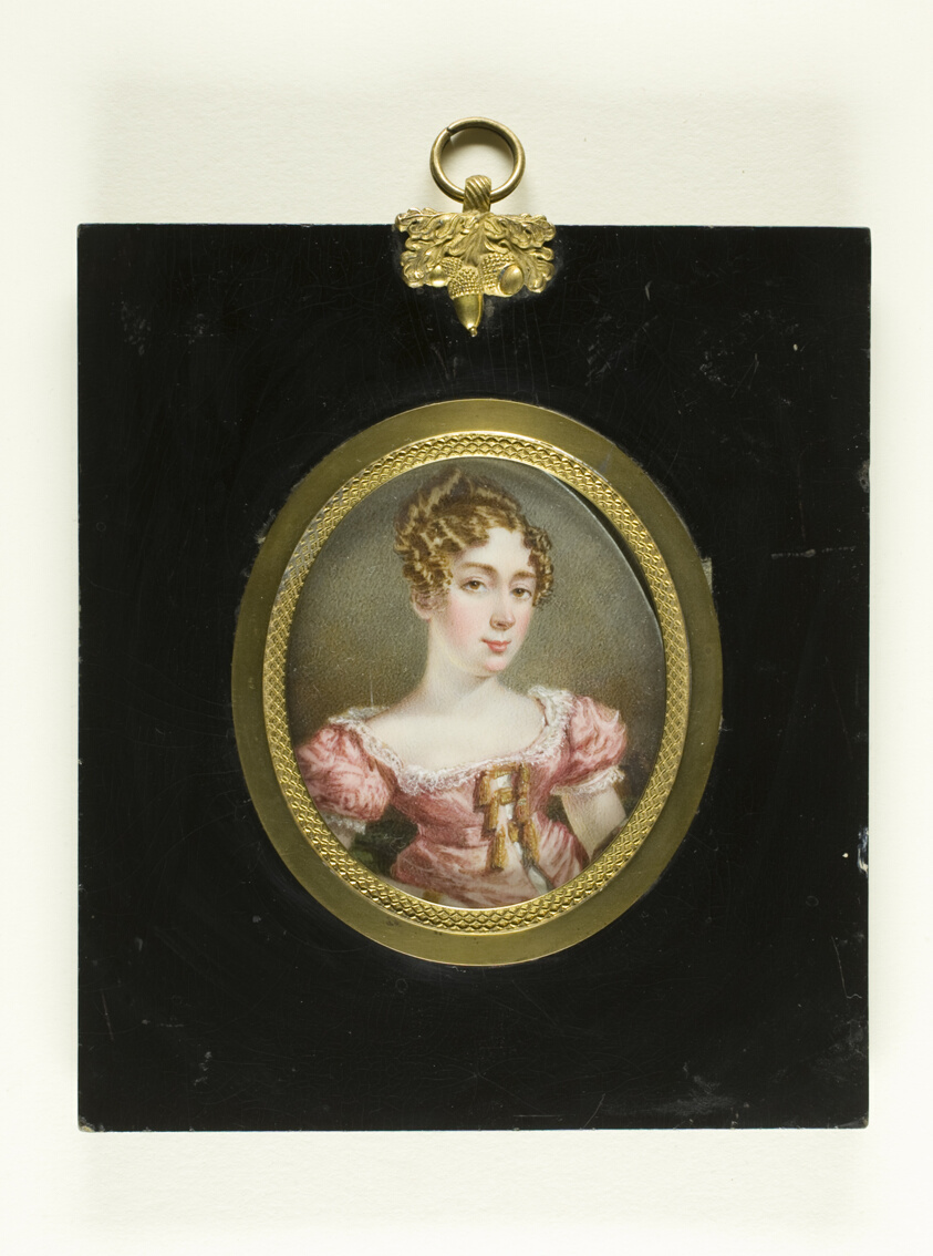 Portrait of Miss Stoneham by George Delamotte