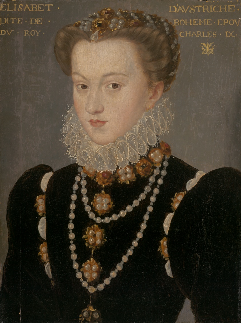 Portrait of Elizabeth of Austria, Wife of King Charles IX of France by Follower of François Clouet