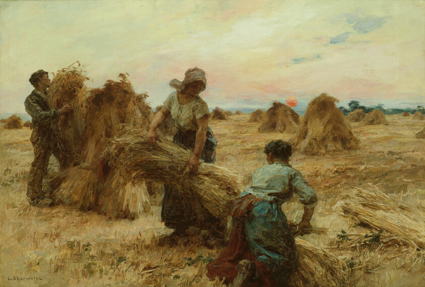 The Harvesters by Léon Augustin Lhermitte