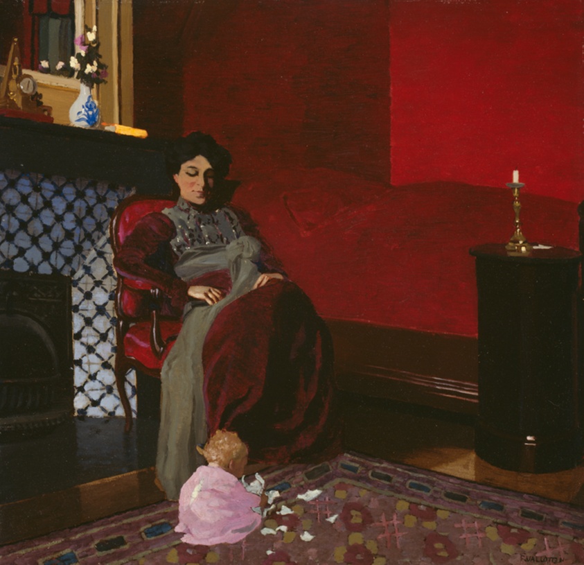 The Red Room, Etretat by Félix Edouard Vallotton