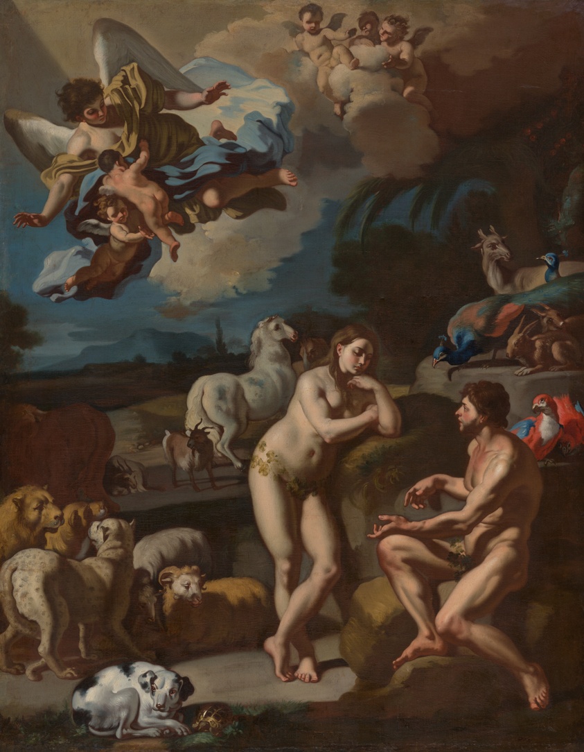 Adam and Eve in Paradise by Francesco Solimena