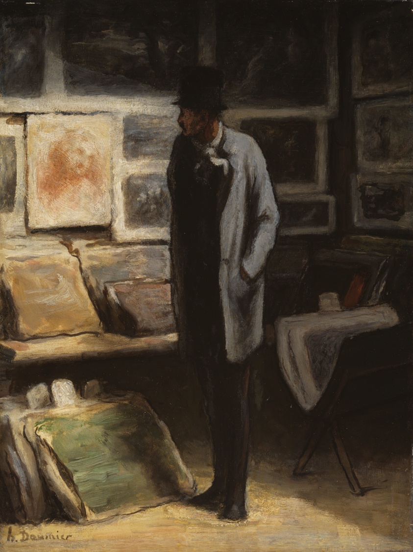 The Print Collector by Honoré-Victorin Daumier