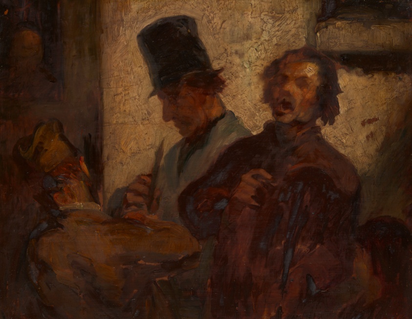 Street Musicians by Style of Honoré Victorin Daumier
