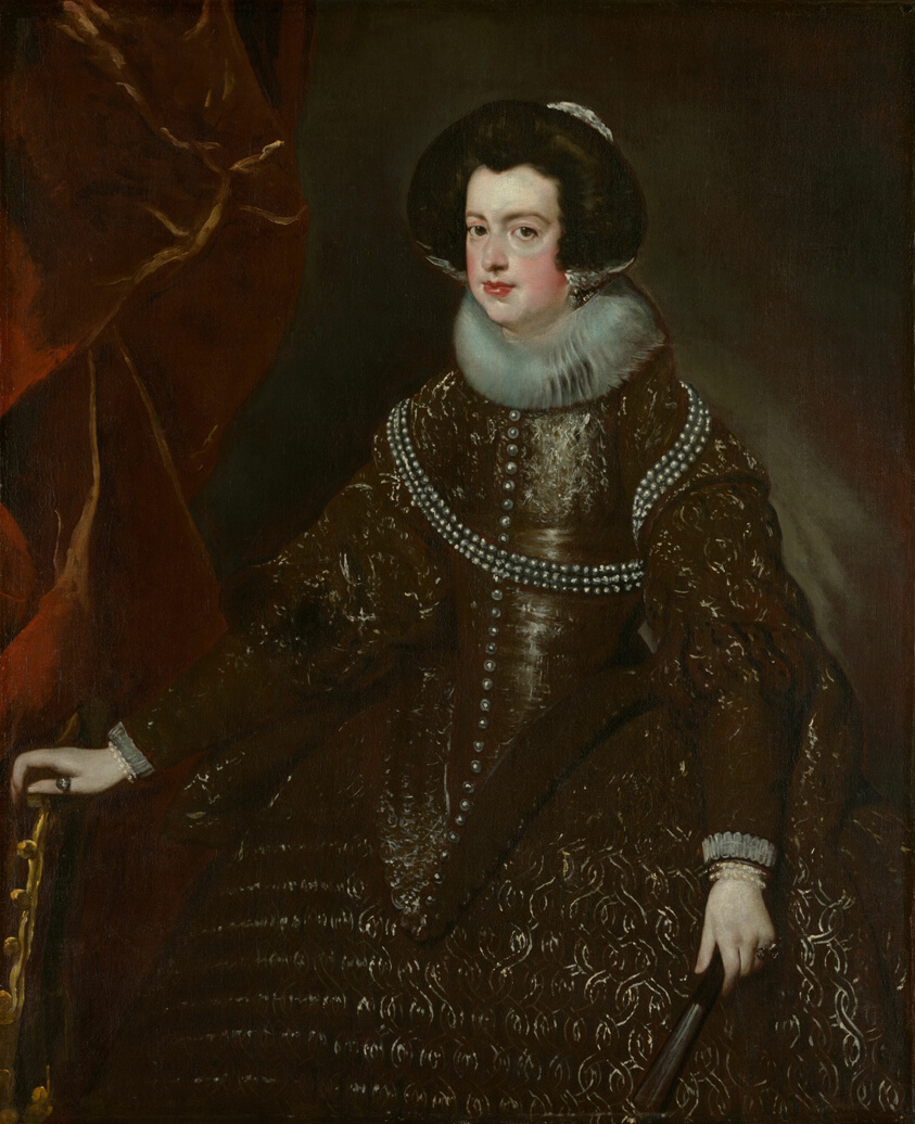 Isabella of Bourbon, Wife of Philip IV of Spain by Workshop of Diego Rodriguez de Velázquez
