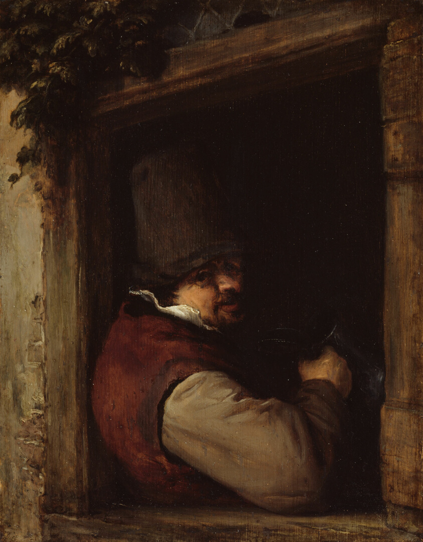 Man with a Tankard at a Window by Adriaen van Ostade