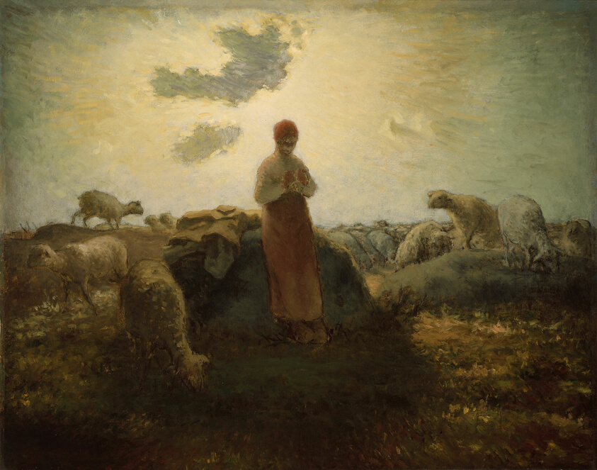 The Keeper of the Flock by Jean François Millet