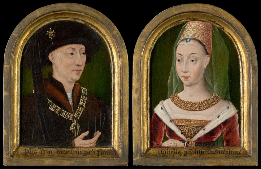Philip the Good, Duke of Burgundy; Isabelle of Bourbon (?) by Flemish