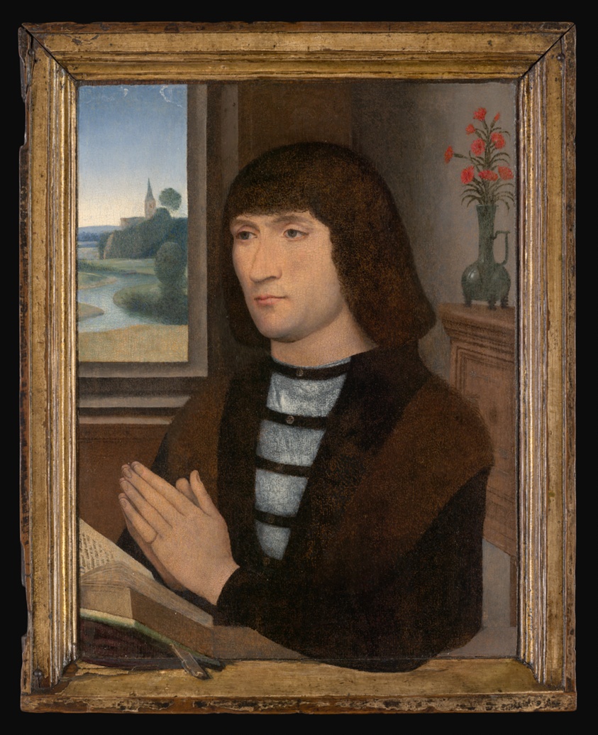 Portrait of a Donor (recto); Saint Anthony of Padua (verso) by Hans Memling