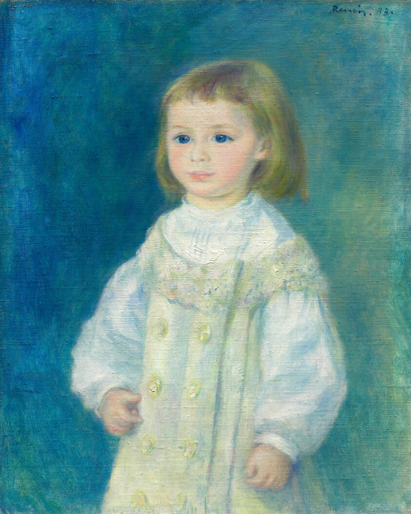 Lucie Berard (Child in White) by Pierre-Auguste Renoir